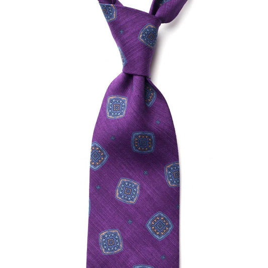 VINTAGE MEDALLION SILK TIE