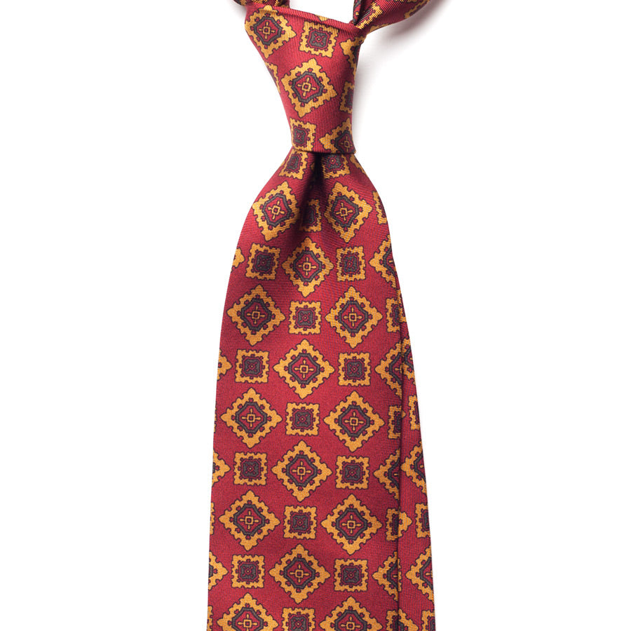 VINTAGE MEDALLION SILK TIE