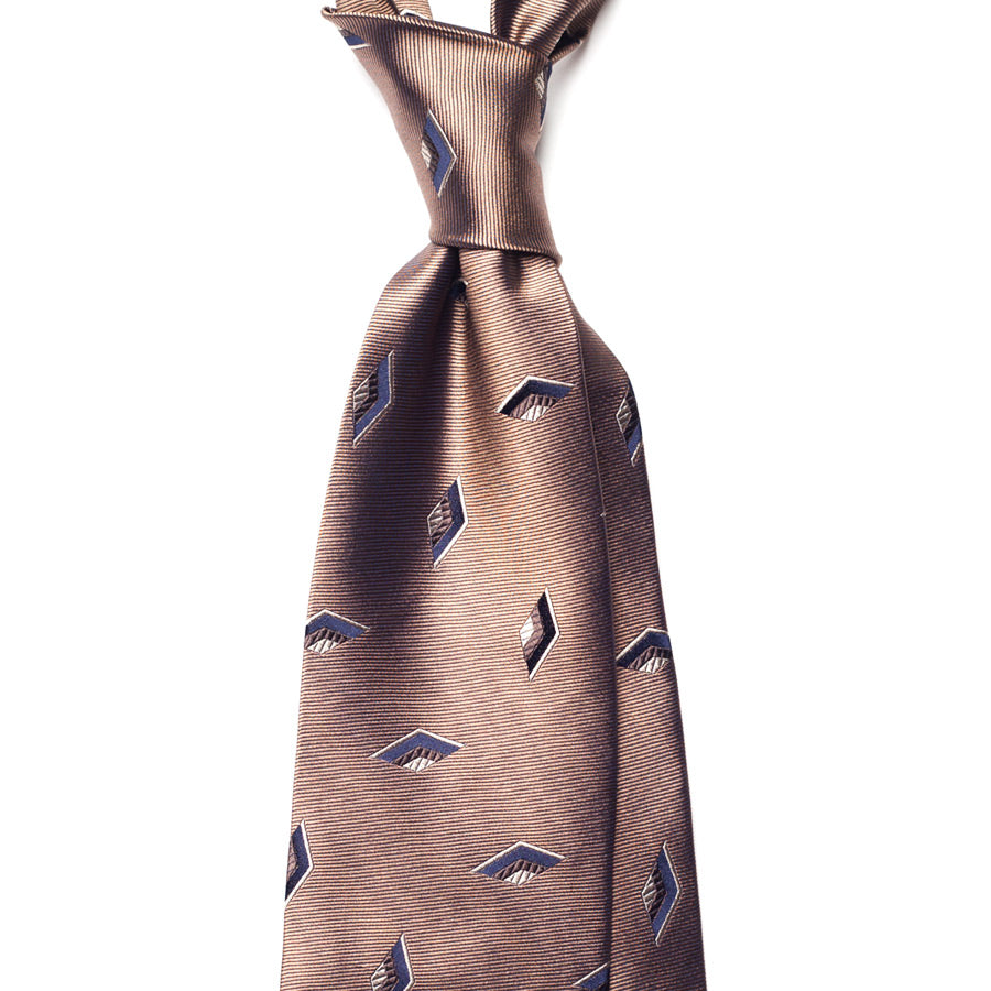 GEOMETRIC JACQUARD SILK TIE