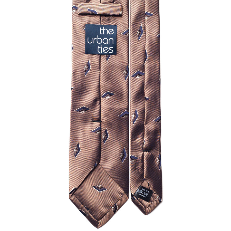 GEOMETRIC JACQUARD SILK TIE