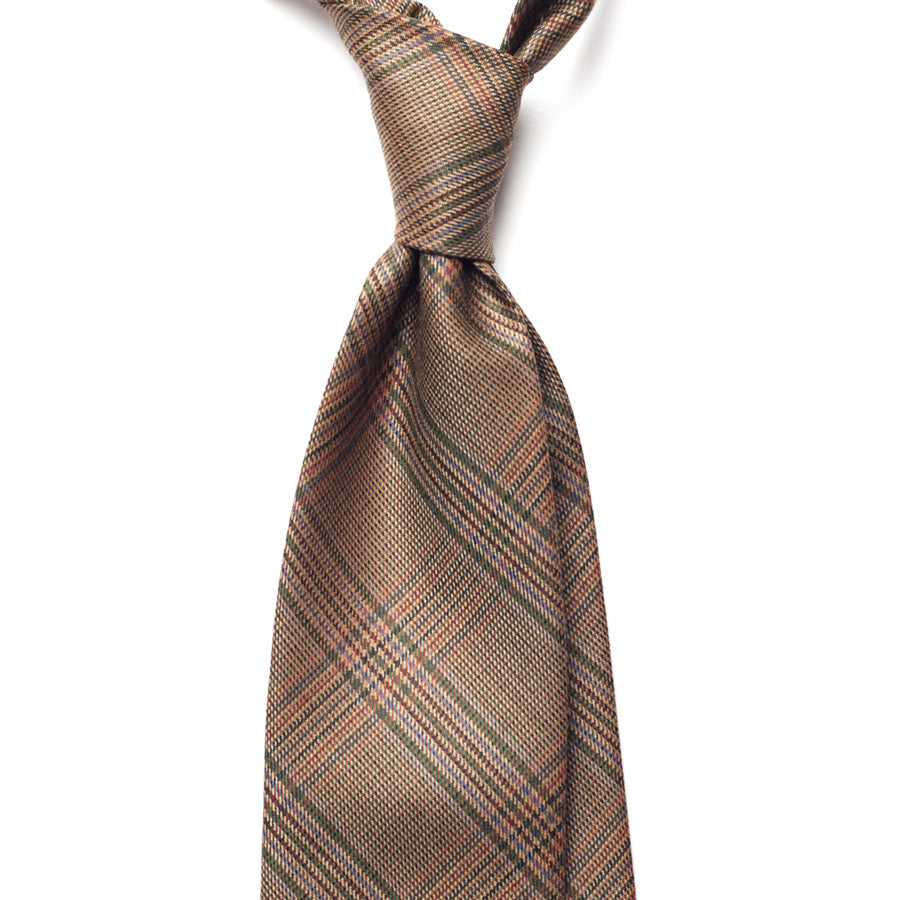 GLENCHECK WOOL TIE