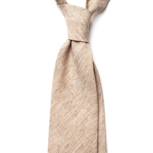 OATMEAL LINEN TIE