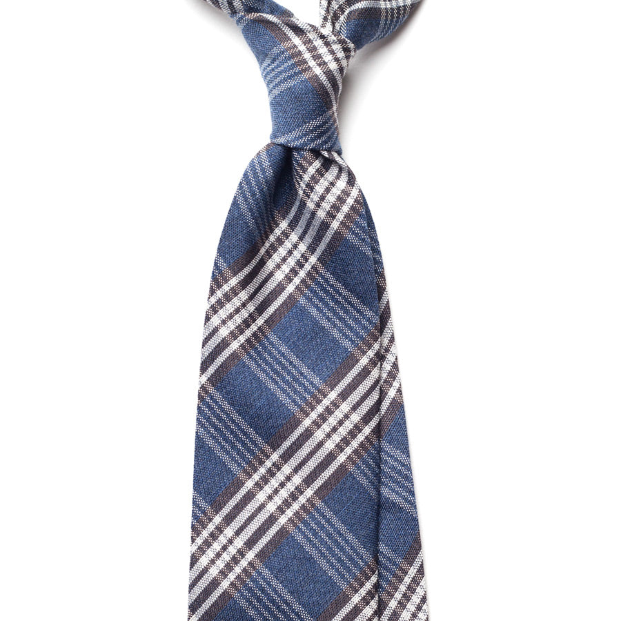PLAID WOOL/SILK TIE