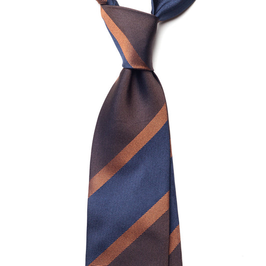 BLOCK STRIPE SILK TIE