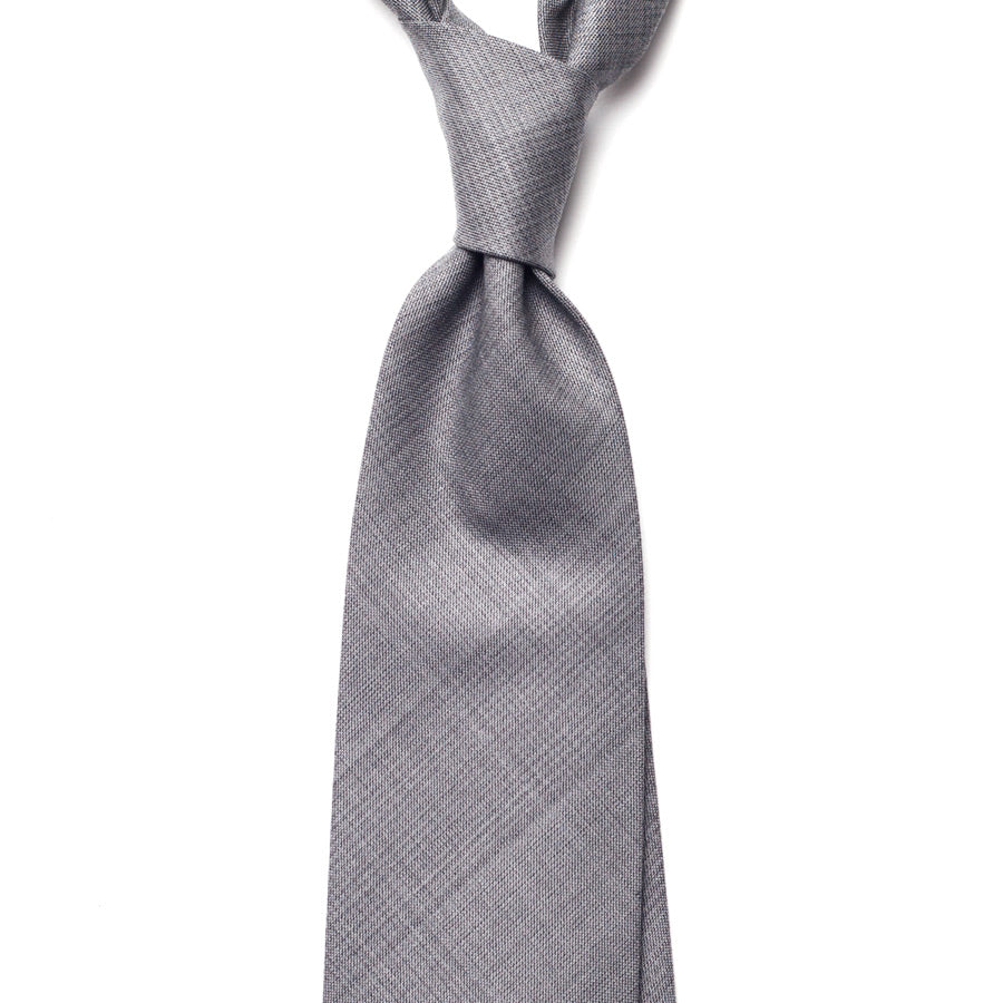 GLEN CHECK WOOL TIE