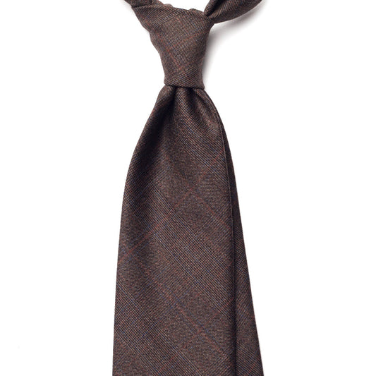 GLEN CHECK WOOL TIE