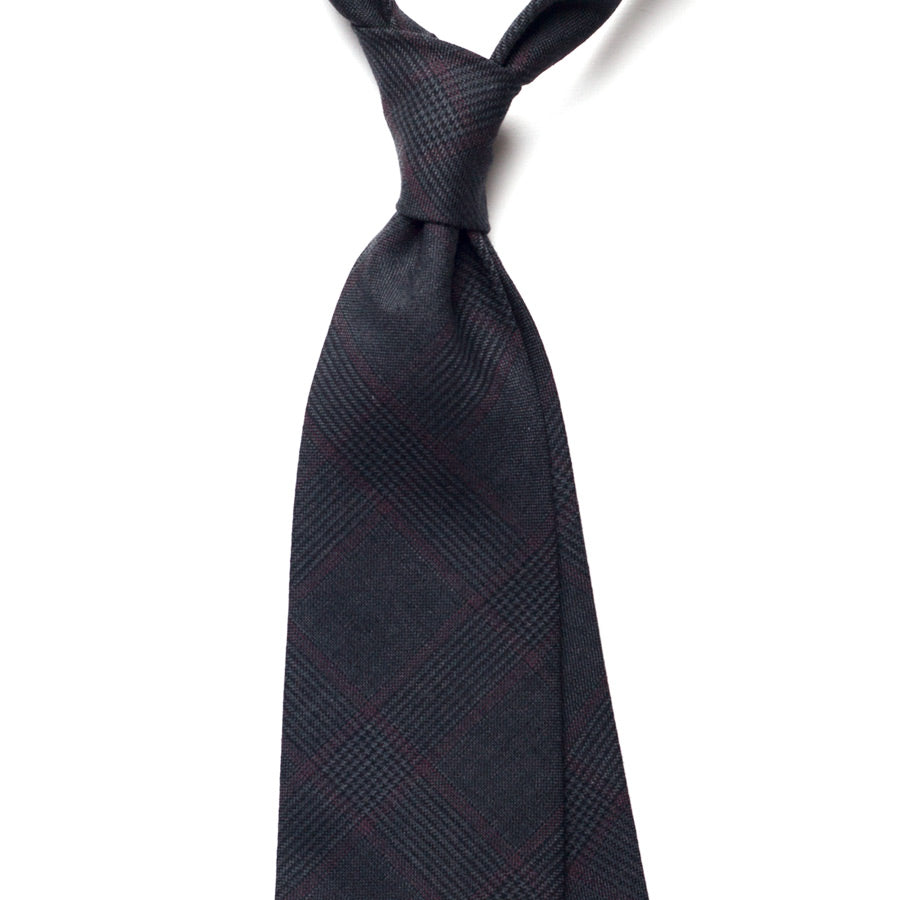 GLEN CHECK WOOL TIE