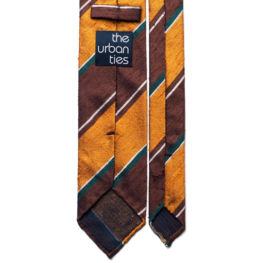 REPP STRIPE SHANTUNG SILK TIE