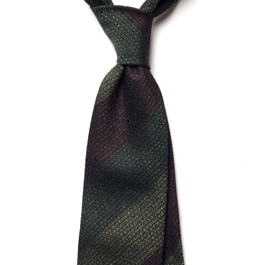 BLOCK STRIPE SILK TIE