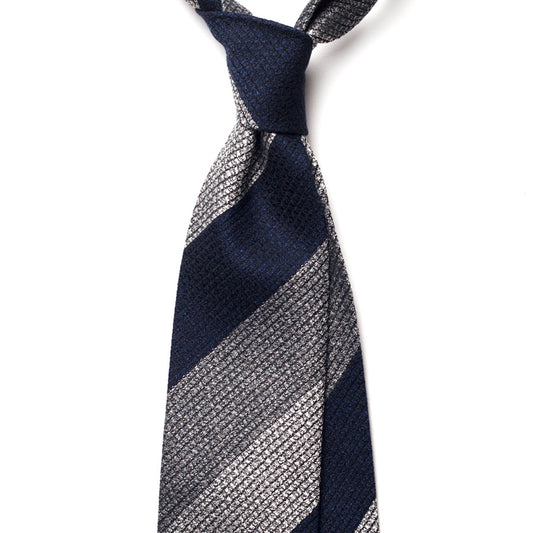 BLOCK STRIPE SILK TIE