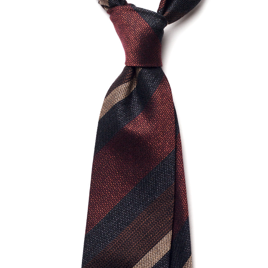 REPP STRIPE SILK/COTTON TIE