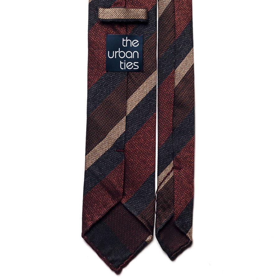 REPP STRIPE SILK/COTTON TIE