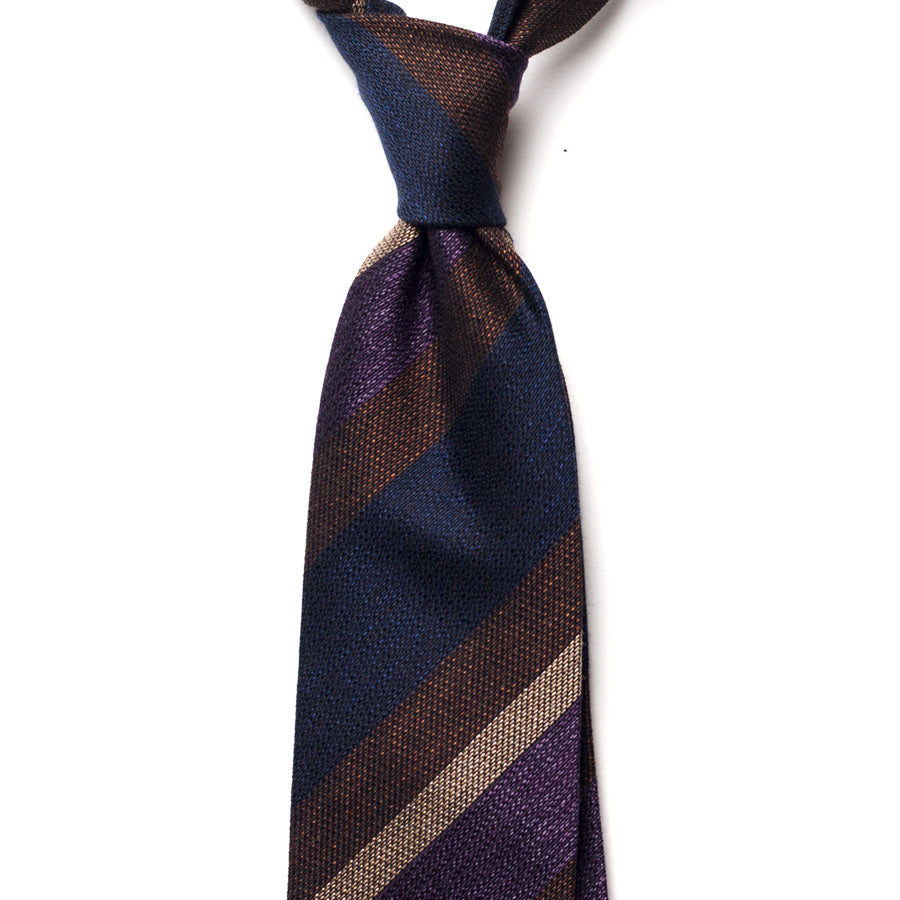 REPP STRIPE SILK/COTTON TIE