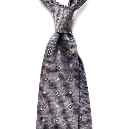 VINTAGE MEDALLION SILK/COTTON TIE