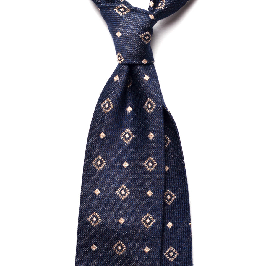 VINTAGE MEDALLION SILK/COTTON TIE