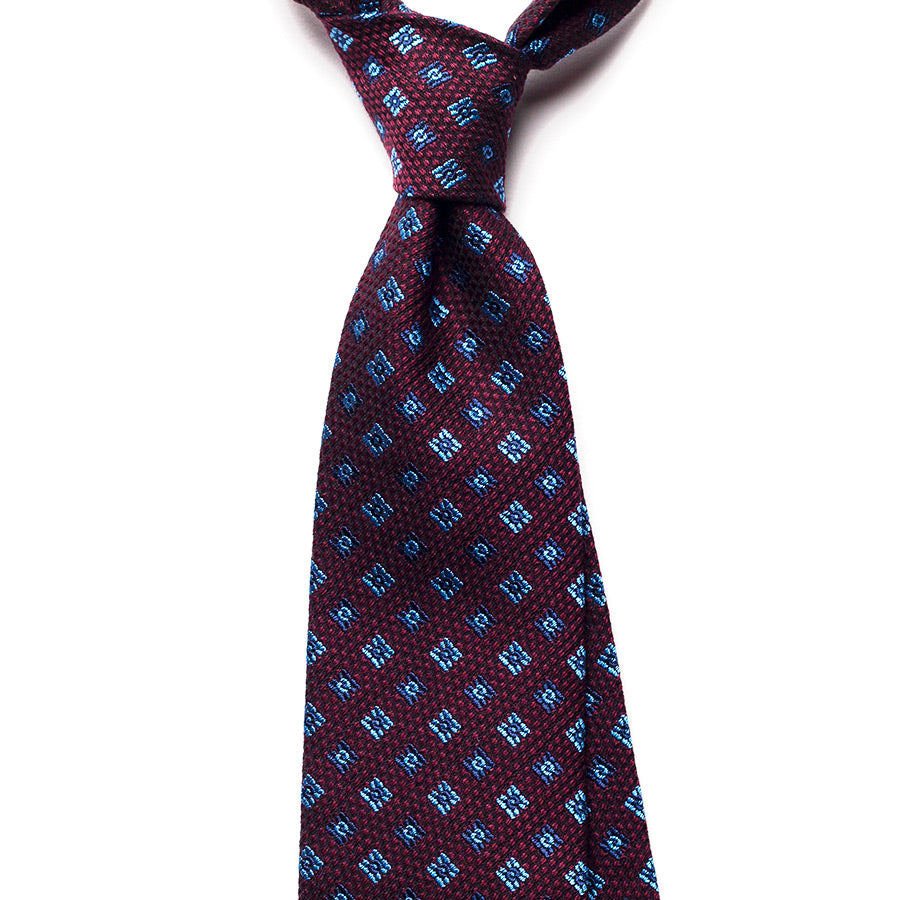 GEOMETRIC JACQUARD SILK TIE