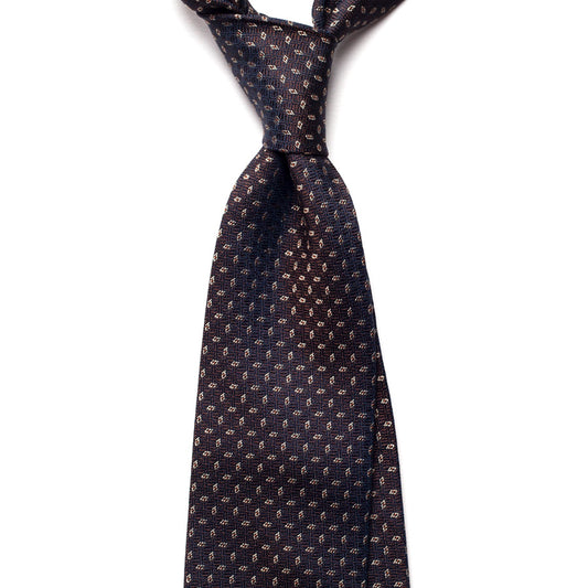 GEOMETRIC JACQUARD SILK TIE