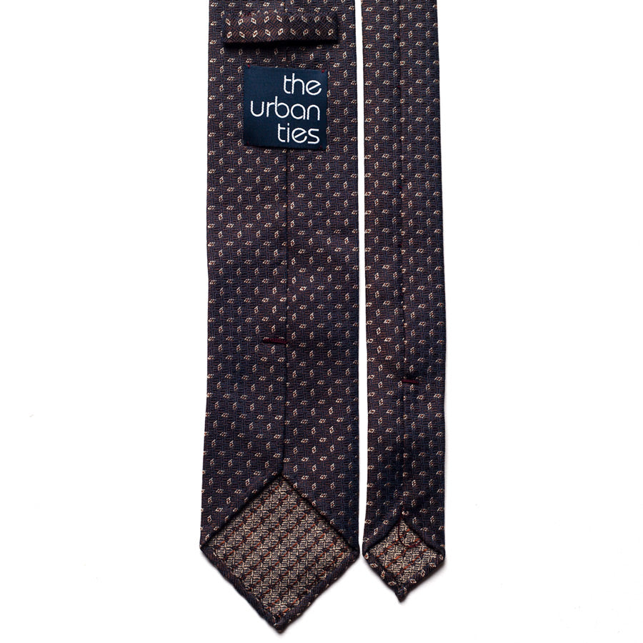 GEOMETRIC JACQUARD SILK TIE
