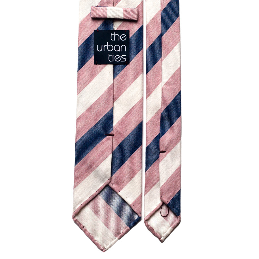 BLOCK STRIPE WOOL/SILK TIE