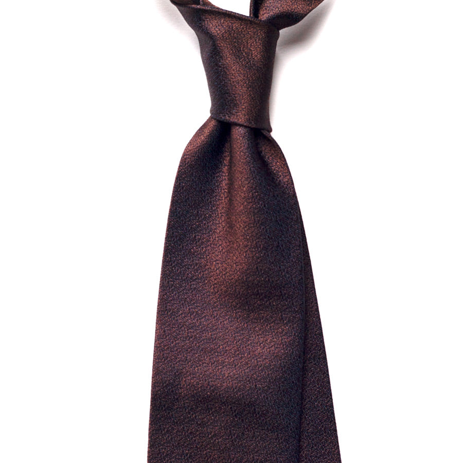 BROWN SILK TIE