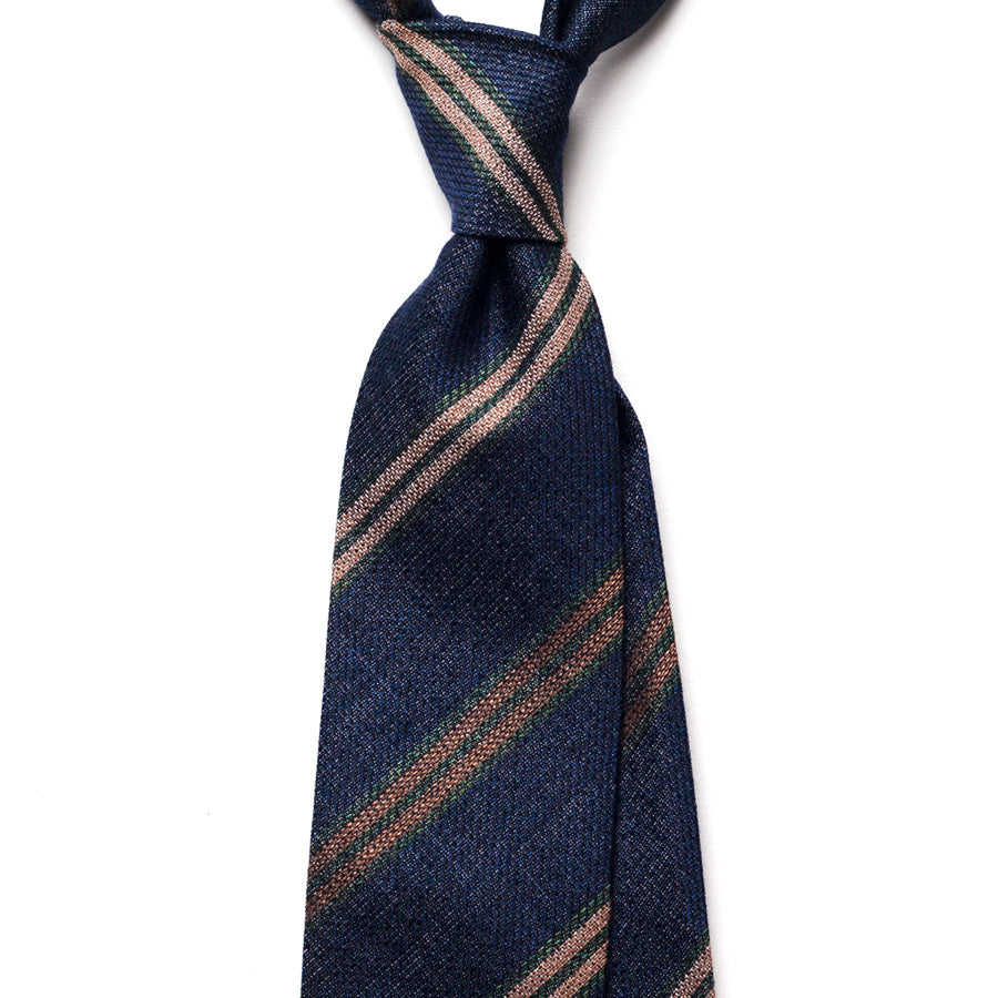 REPP STRIPE SILK/COTTON TIE
