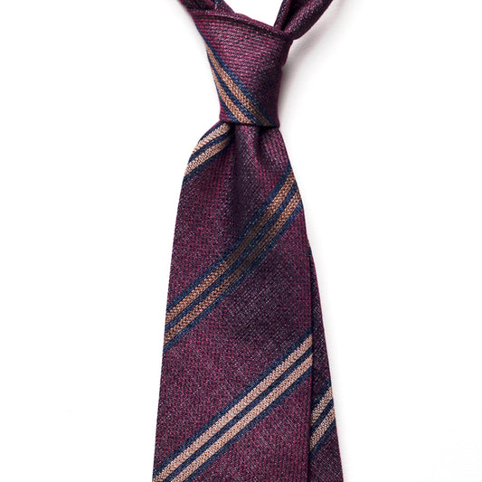 REPP STRIPE SILK/COTTON TIE