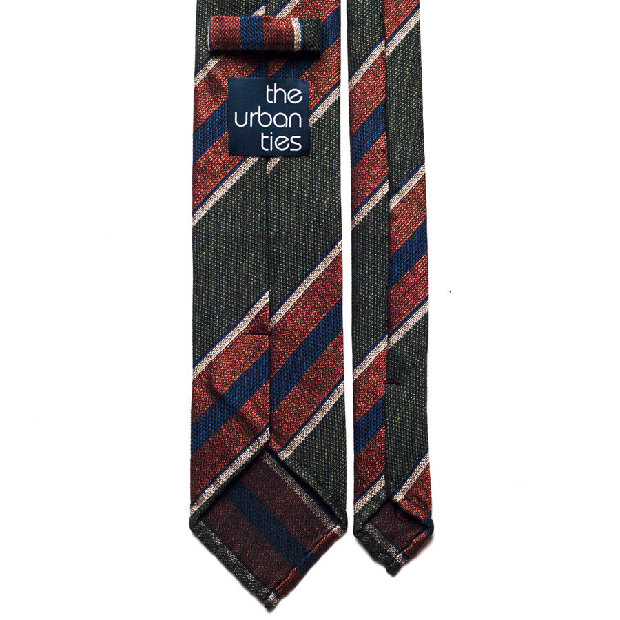 REPP STRIPE SILK/COTTON TIE