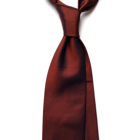 BURNT ORANGE SILK TIE