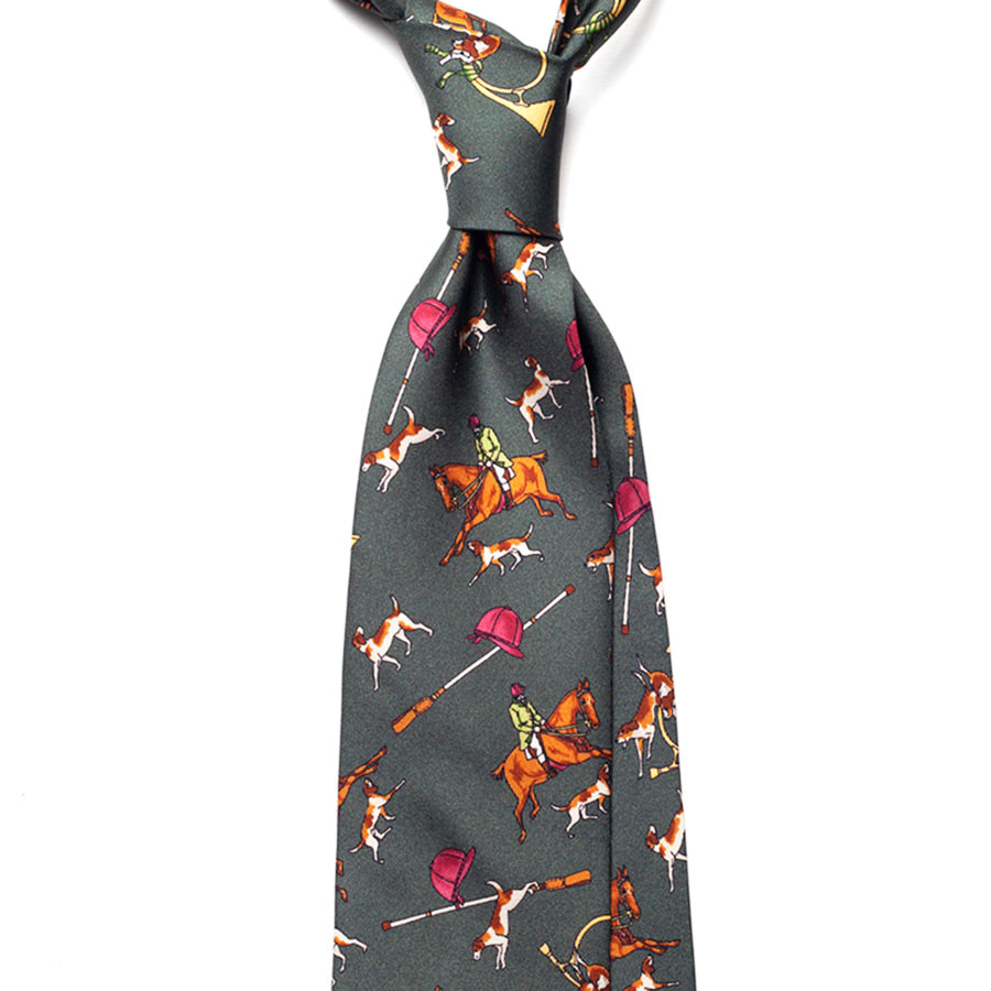 HUNTING SILK TIE