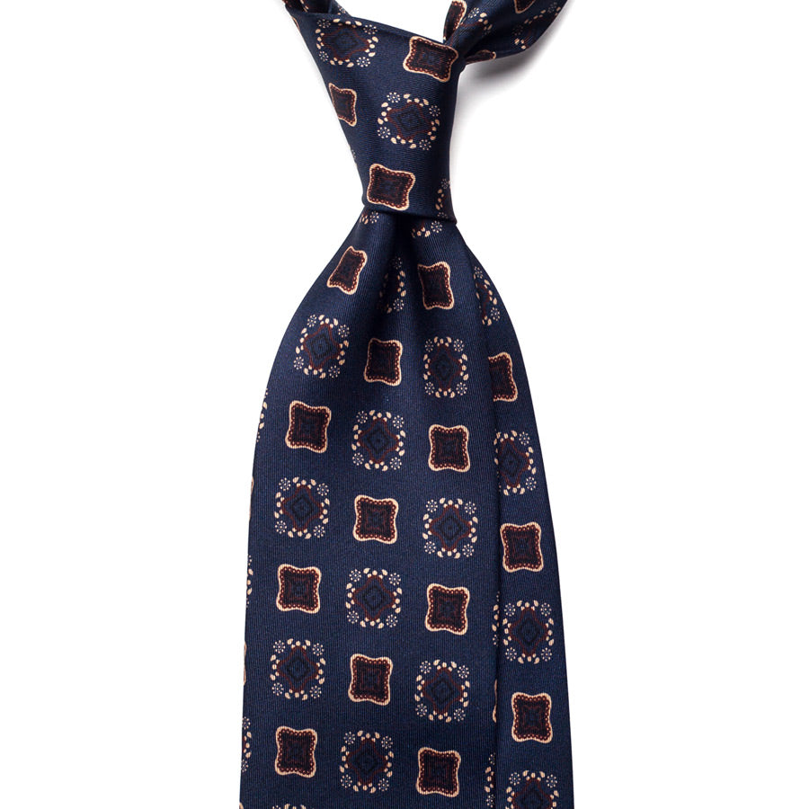 VINTAGE MEDALLION SILK TIE