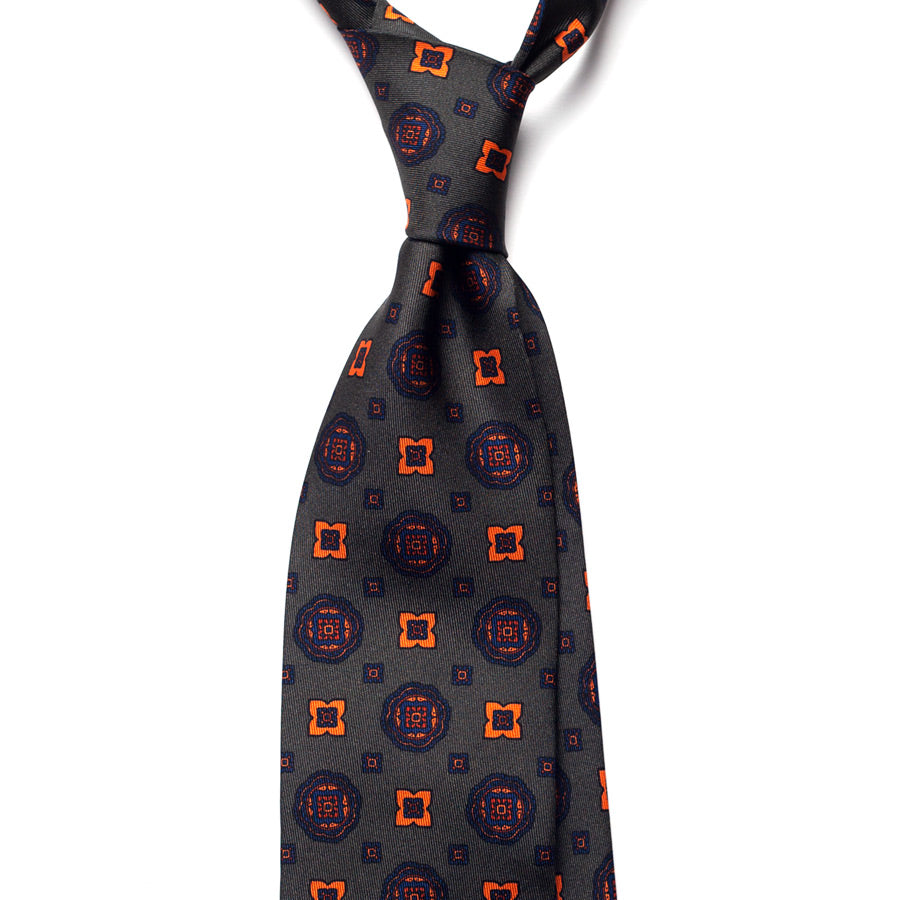 VINTAGE MEDALLION SILK TIE