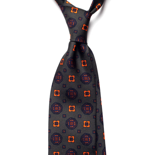 VINTAGE MEDALLION SILK TIE