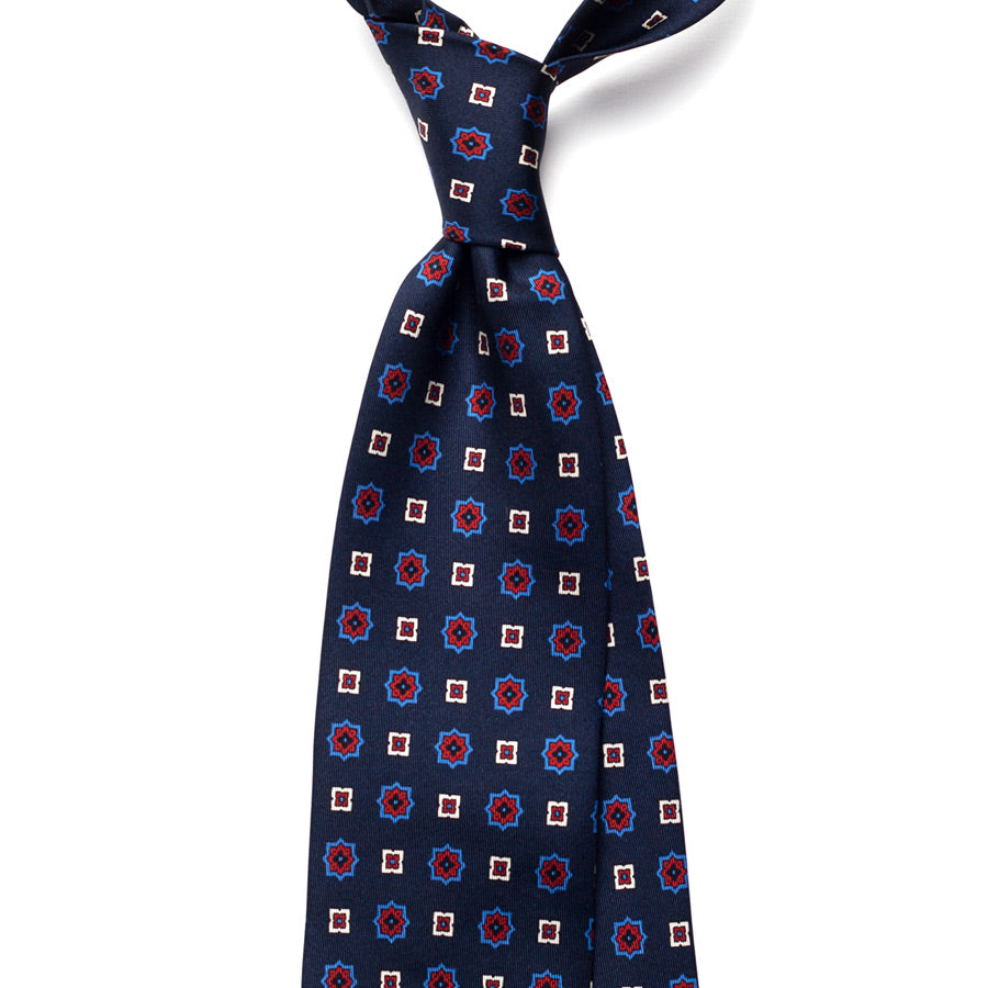 GEOMETRIC SILK TIE