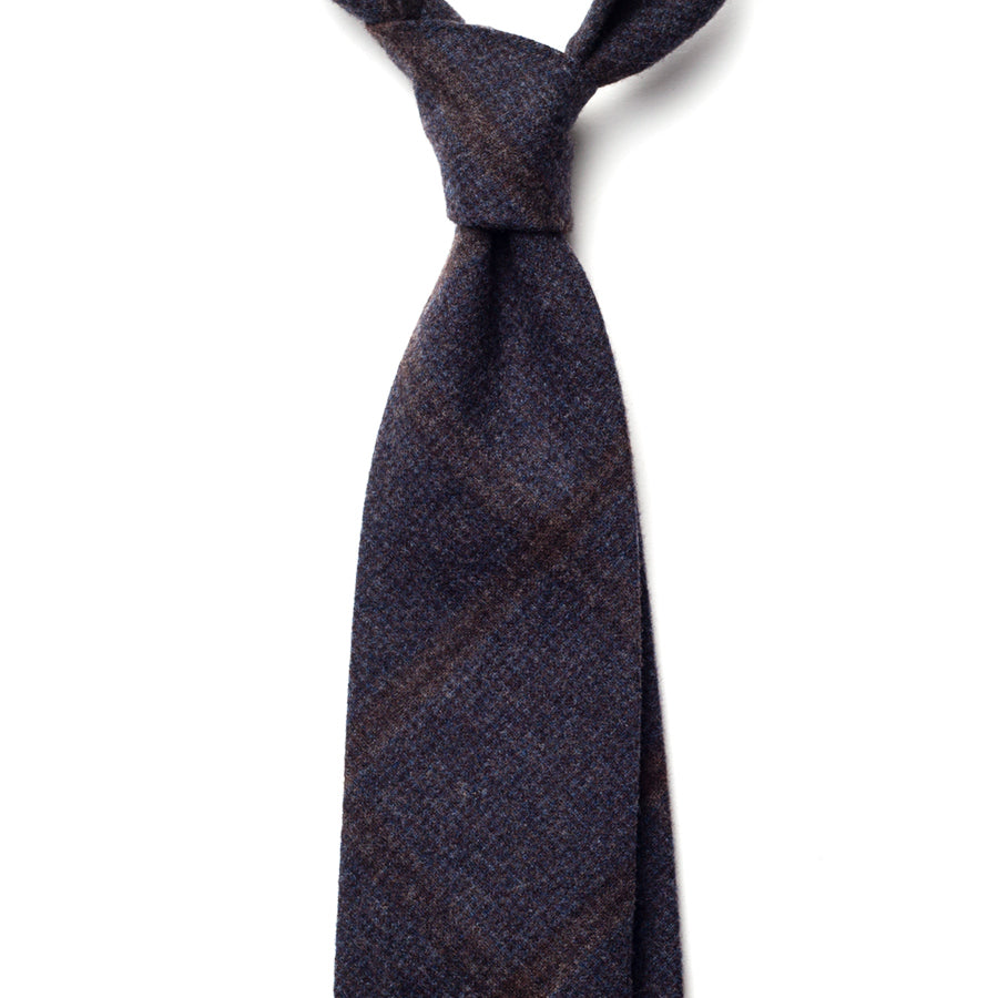 WINDOWPANE CASHMERE TIE