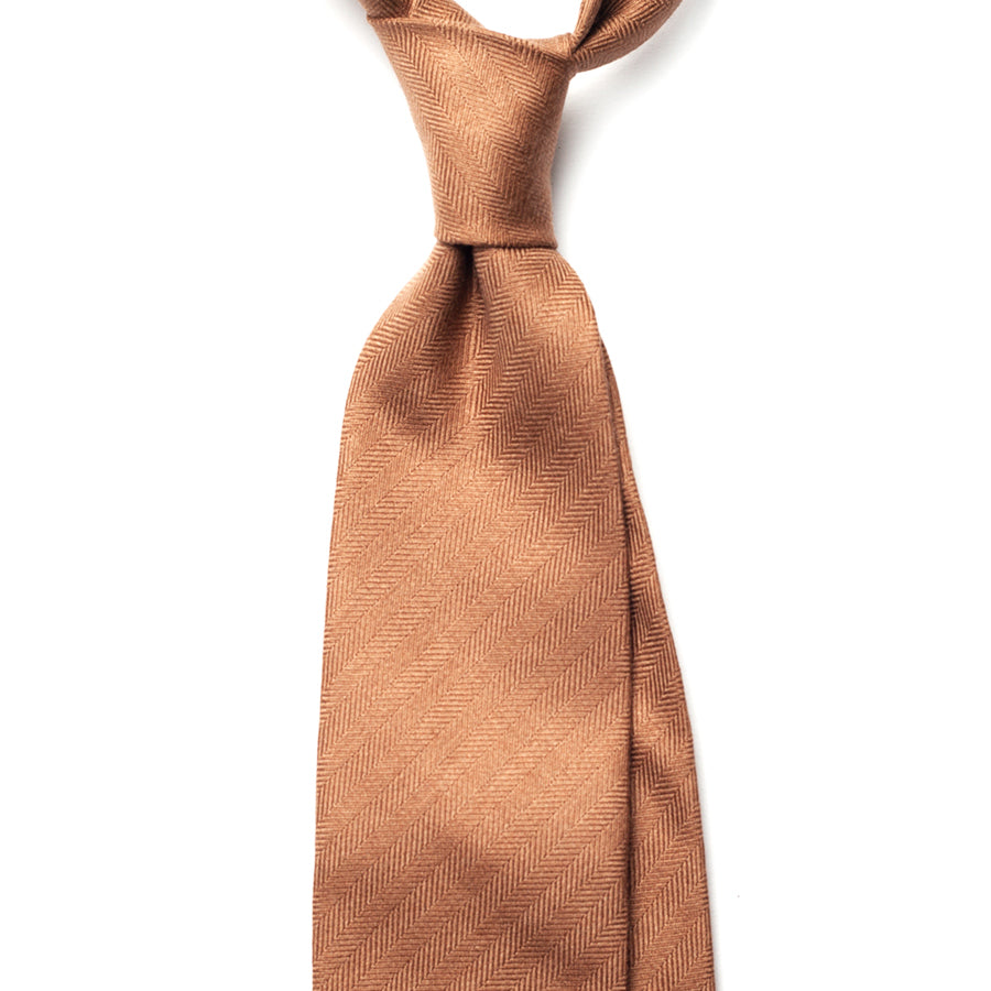 HERRINGBONE WOOL/SILK TIE