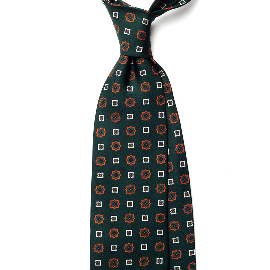 GEOMETRIC SILK TIE