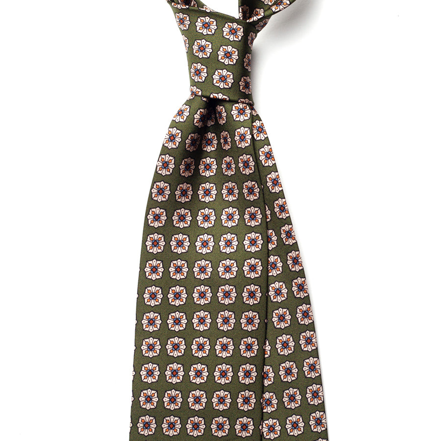 VINTAGE MEDALLION SILK TIE