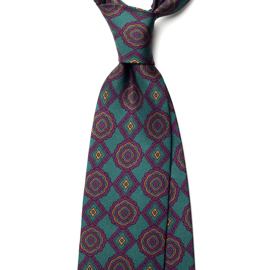 VINTAGE MEDALLION SILK TIE
