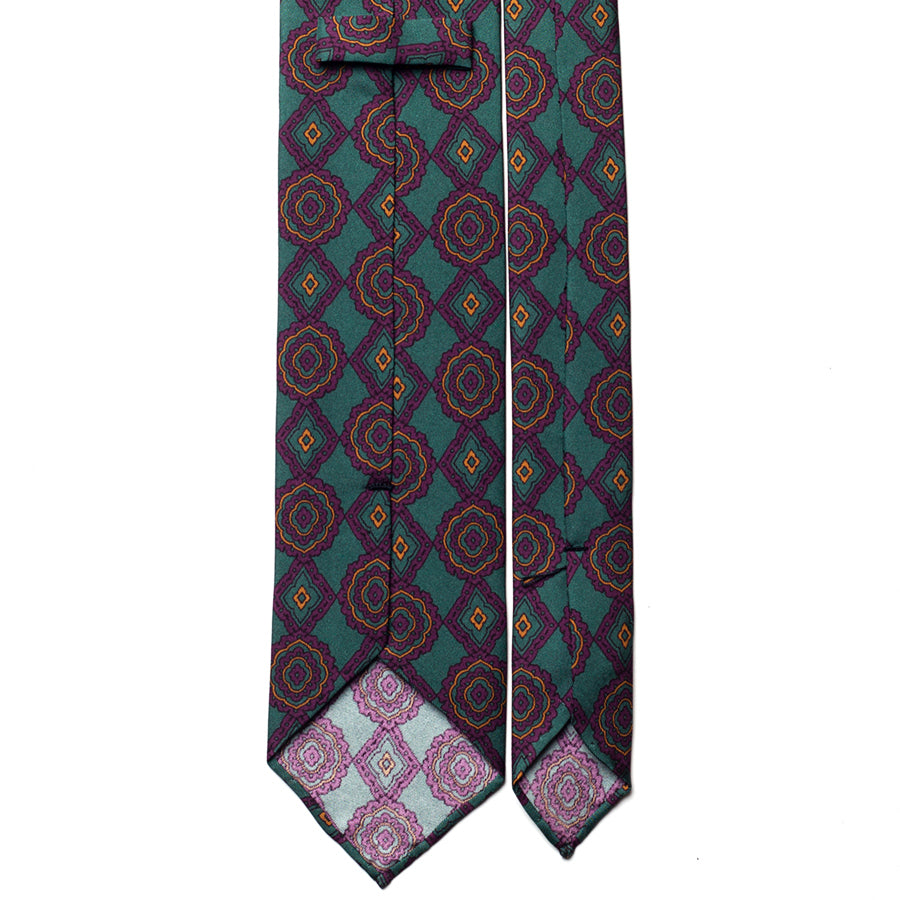 VINTAGE MEDALLION SILK TIE
