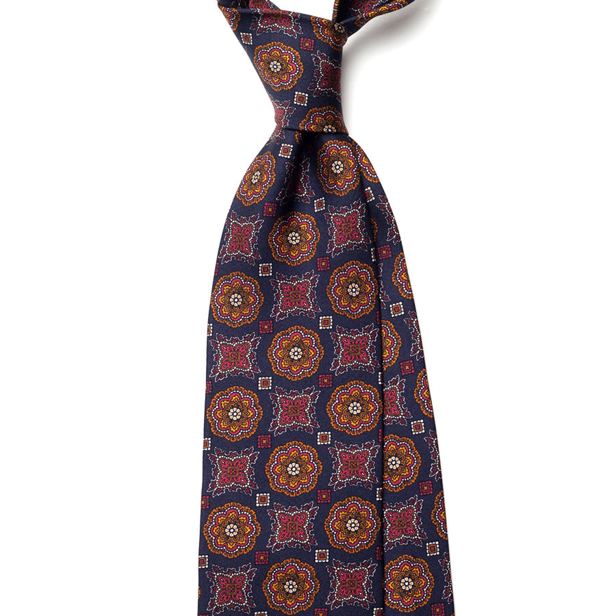 VINTAGE MEDALLION SILK TIE