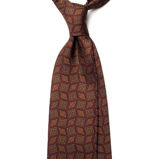VINTAGE MEDALLION SILK TIE
