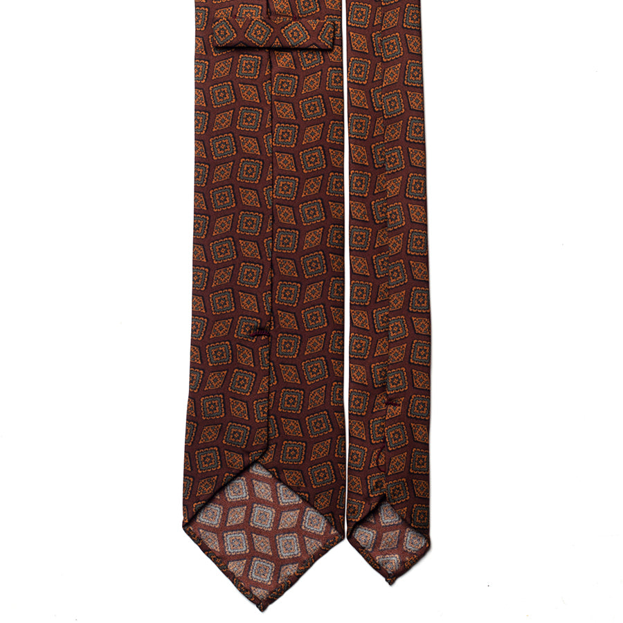 VINTAGE MEDALLION SILK TIE