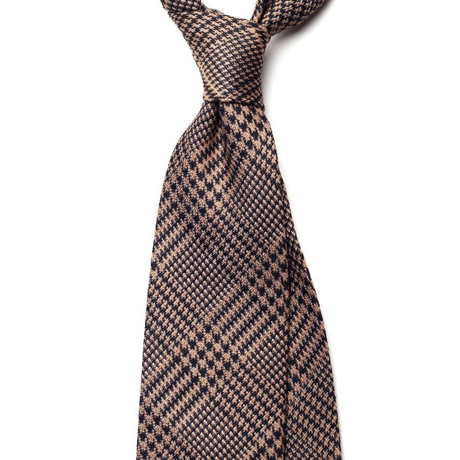 GLEN CHECK JACQUARD SILK TIE