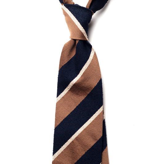 REPP STRIPE SILK/COTTON TIE