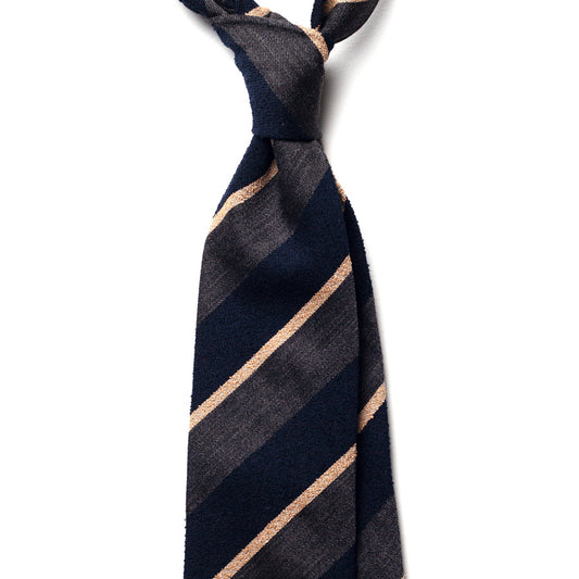 REPP STRIPE SILK/COTTON SILK TIE