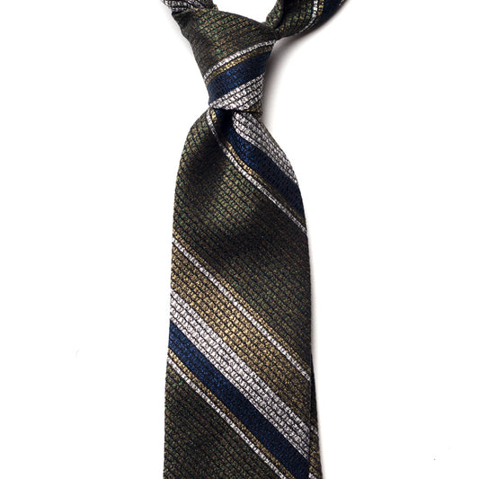 REPP STRIPE SILK/COTTON TIE