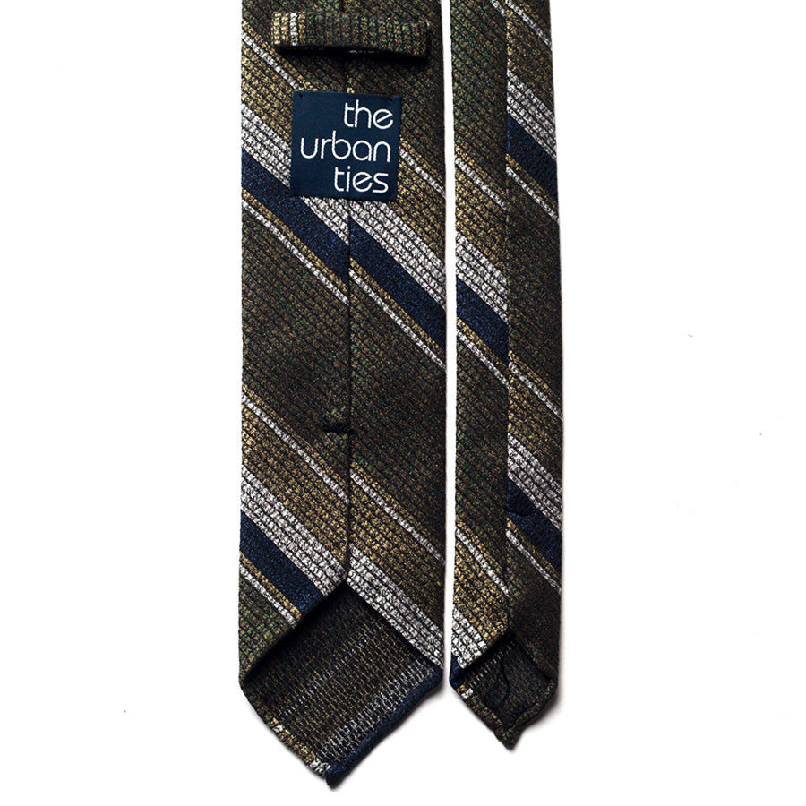 REPP STRIPE SILK/COTTON TIE