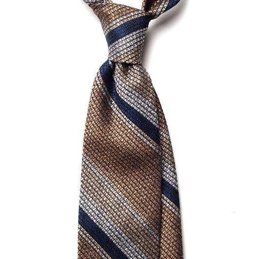 REPP STRIPE SILK/COTTON TIE