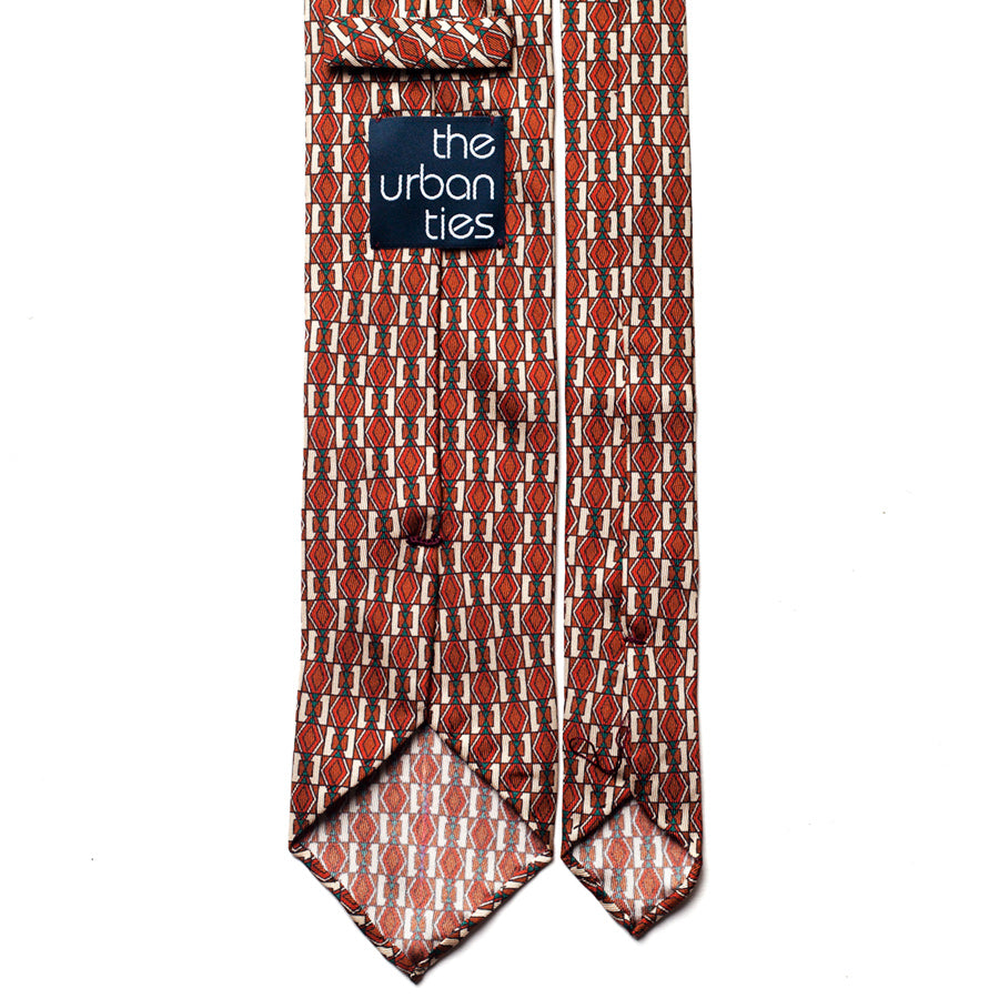 GEOMETRIC SILK TIE