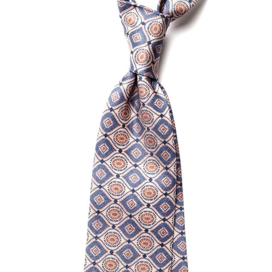 VINTAGE MEDALLION SILK TIE